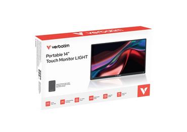 Монитор Verbatim Portable 14' FHD Touch Monitor LIGHT with Wireless Power Supply incl. Power Bank 5000mAh