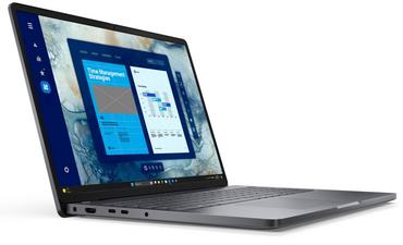 Лаптоп Dell Pro 16 PC16250, Intel 5 120U (10 cores, up to 5.0 GHz), 16' FHD+(1920x1200) 300nits AG, 8 GB: 1x8 GB, DDR5, 5600 MT/s, 512 GB TLC SSD, Intel Graphics, FHD HDR IR Cam and Mic, Wi-Fi 6E, FPR, Backlit Kb, Win11 Pro, Magnetite, 3Y PS