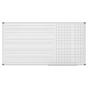 Бяла дъска с квадрати и тесни и широки редове 120х240 см