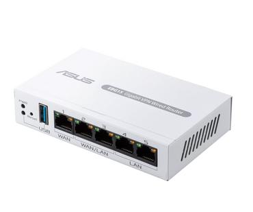 Рутер Asus Business Gigabit VPN wired router, ExpertWiFi EBG15, 1 gigabit WAN+2 gigabit WAN/LAN, USB port backups, Bluetooth® 3.0, SDN, customized guest portal, Commercial-Grade Network Security & VPN, wall mounting, White