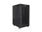 Комуникационен шкаф Lanberg rack cabinet 19' free-standing 22U/800x1000 (flat pack) with mesh door lcd black v2