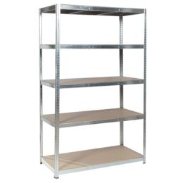 Метален стелаж BTL цинк 180x120x60см 250кг/ рафт - сглобен, празен