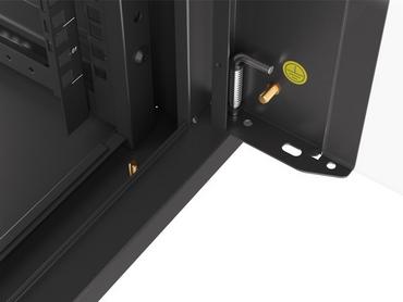Комуникационен шкаф Lanberg rack cabinet 19' wall-mounted 4U 600 fast assembly (flat pack) black