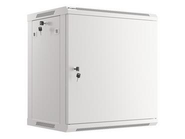 Комуникационен шкаф Lanberg rack cabinet 19' wall-mount 12U/600x450 for self-assembly with metal door grey (flat pack)