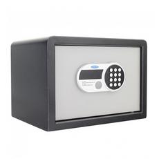 Затворен метален сейф UNS TRL1 - затворен, сив, с ел. заключване
