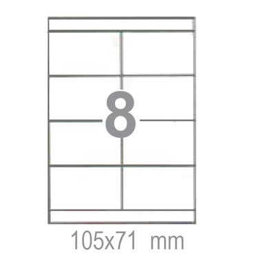 Самозалепващи етикети 105х71 8 бр.