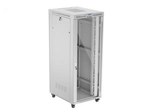 Комуникационен шкаф Lanberg rack cabinet 19' free-standing 42U/800x1000 (flat pack) with glass door lcd grey v2