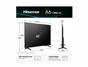 Телевизор Hisense 65' A6Q, 4K Ultra HD 3840x2160, DLED, DFA, Precision Colour, HDR 10+, HLG, Dolby Vision, DTS Virtual X, Smart TV, WiFi, BT, Light Sensor, Gaming Mode, 1xHDMI2 eArc, 3xHDMI, 2xUSB, LAN, CI+, DVB-T2/C/S2, Black