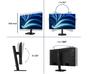 Монитор Philips 27B2U3601, 27' IPS WLED, 2560x1440@120Hz, 4ms GtG, 350cd m/2, 1500:1, 50M:1 DCR, Adaptive Sync, FlickerFree, SoftBlue, 2Wx2, Tilt, Height Adjust, Pivot, Swivel, HDMI, DP, RJ45, USB hub
