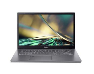 Лаптоп Acer Aspire 5, A517-53-57ZF, Intel Core i5-12450H (up to 4.40 GHz, 12MB), 17.3' FHD (1920x1080) IPS SlimBezel AG, 16GB DDR4 (2x8GB), 512GB PCIe NVMe SSD, Intel UMA, HD Cam, 802.11ax, BT 5.1, Backlit Kbd, No OS, Gray