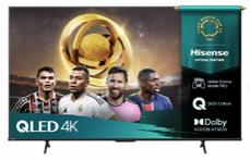 Телевизор Hisense 55' E7Q Pro, 4K Ultra HD 3840x2160, QLED, Quantum Dot, 144Hz, HDR 10+ adaptive, HLG, Dolby Vision, DTS Virtual X, Smart TV, WiFi 5GHz, WiFi Direct, BT, Anyview Cast, 3xHDMI, 2xUSB, LAN, CI+, DVB-T2/C/S2, Black