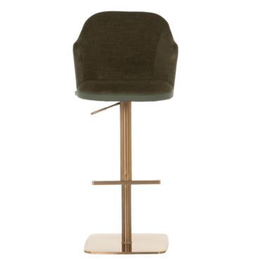 Бар стол БЛАГО-зелен цвят дамаска