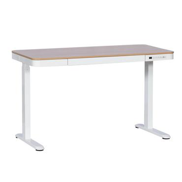 Бюро регулируемо КУКУШ B6- бяла основа, плот бук