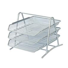 Хоризонтална поставка тройка мрежа сива