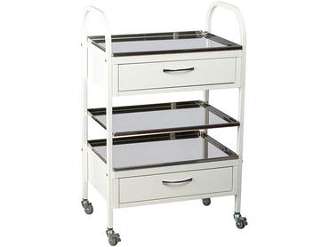 Манипулационна количка MDSM 2 - сива, сглобена, снимана в цял ръст, празна