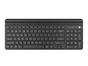 Комплект Natec Keyboard Felimare US Layout Wireless Bluetooth + 2.4 GHz Slim Pnone/Tablet Holder, Black