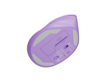 Мишка Natec Vertical Mouse Crake 2 Wireless, 2400DPI Bluetooth 5.2 + 2.4 GHz Pure Lavender