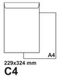 Плик самозалепващ С4 229х324 бял 50 бр
