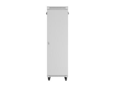 Комуникационен шкаф Lanberg rack cabinet 19' free-standing 42U/600x800 (flat pack) with glass door lcd grey v2