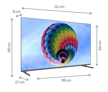 Телевизор Thomson 50' QLED Google TV; 3840 x 2160 (4K UHD), QLED, 60 Hz, DVB-T/T2/C/S/S2, HDR10, Wi-Fi, Bluetooth, LAN, HDMI 2 (2.0) + 2 (2.1), USB 2 (2.0) + 1 (3.0), Side Feet, Dark gray
