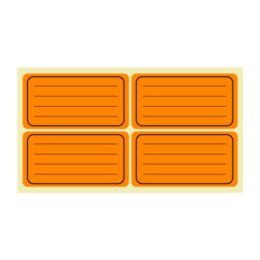 Етикети ученически Spree неон лепящи 160 броя