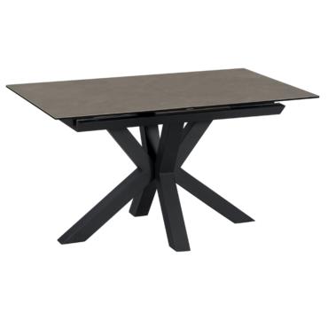 Трапезна маса ЛИДИЯ разтегателна-снимка отпред, черни крака