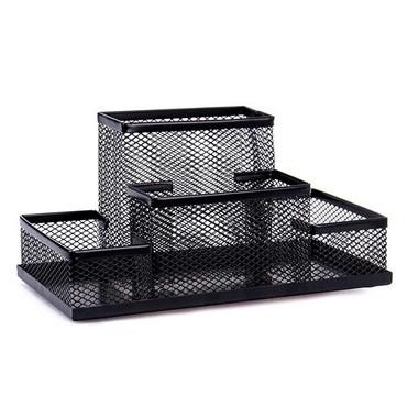 Органайзер за бюро четворка мрежа черен