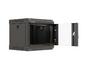Комуникационен шкаф Lanberg rack cabinet 10' wall-mount 4U/300x300 (flat pack) with glass door black
