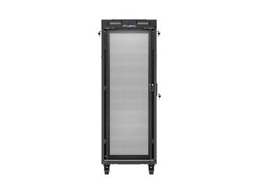 Комуникационен шкаф Lanberg rack cabinet 19' free-standing 32U/600X800 (FLAT PACK) with mesh door LCD black