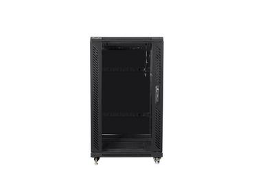 Комуникационен шкаф Lanberg rack cabinet 19' free-standing 22U/600x600 (flat pack) black