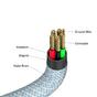 Кабел Verbatim Sync & Charge USB-C to USB-C 60W Magnetic 120 cm - Blue