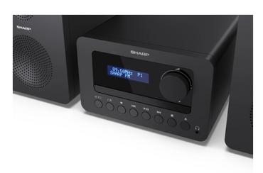 Аудио система Sharp Audio Systems XL-B514(BK), HI-FI MICRO SYSTEM, 40W (peak), FM radio with RDS,  Bluetooth v5.0, CD player, USB MP3 playback, 3.5mm Headphone jack / line-out, wooden speaker, Black