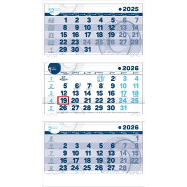 Работен календар Макси 3 - син календариум