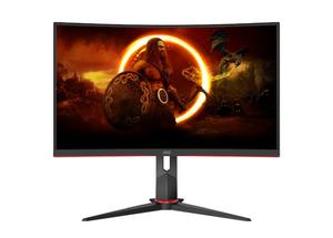 Монитор AOC C27G2Z3/BK, 27' Curved 1500R VA WLED, 1920x1080@280Hz, 1ms GtG, 0.5MPRT, 300cd m/2, 4000:1, 80M:1 DCR, Adaptive Sync, FlickerFree, Blue Light tech. Soft., Tilt, Height Adjust, Swivel, 2xHDMI, DP