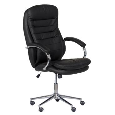 Директорски стол ВЕНЦИСЛАВ - черен цвят, снимка отсрани