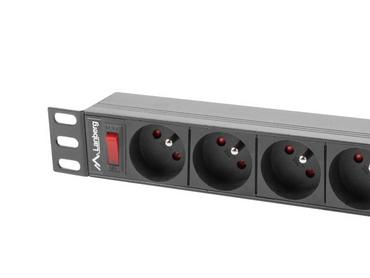 Филтър Lanberg power distribution unit (PDU) 19'1U 16A 9 SOCKETS 3M, black