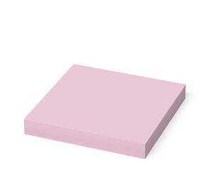 Самозалепващи листчета 75х75мм розов пастел