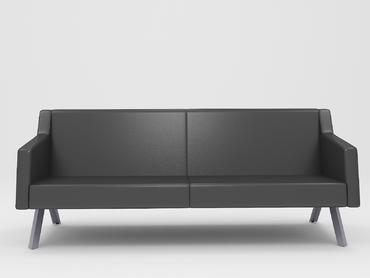 Диван триместен ПИРОТ KUKA 03 - сниман в профил, сив цвят