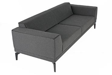 Триместен диван САМУИЛ SOLO 03 - снимка отгоре отляво, сив на цвят