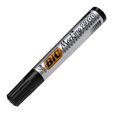 Перманентен маркер Bic Marking 2300 черен със затворена капачка