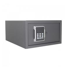 Затворен метален сейф UNS NPT L - сив с ел. заключване