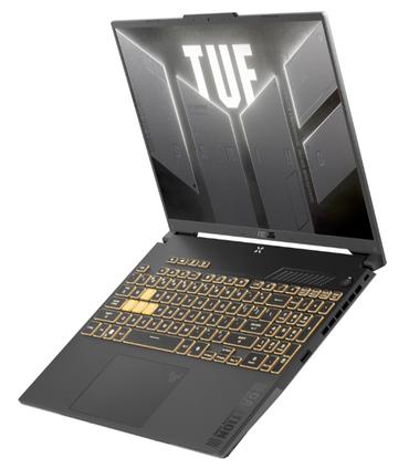 Лаптоп Asus TUF F16 FX607VB-RL037, Intel i5-13420H 2.1 GHz (12M Cache, up to 4.6 GHz )16' FHD(1920 x 1200) 16:9,144 Hz, 16GB DDR4 ,1TB PCIe 4.0,RTX3050A4GB GDDR6, Wi-Fi 6(802.11ax)Backlit Chiclet Keyboard 1-Zone RGB, no OS, Mecha Grey