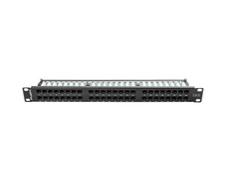 Пач панел Lanberg patch panel 48 port 1U CAT.6, black