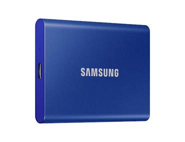 Твърд диск Samsung Portable SSD T7 1TB, Blue