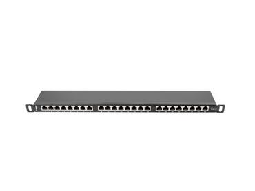 Пач панел Lanberg patch panel 24 port 0.5U CAT.6 shielded, black