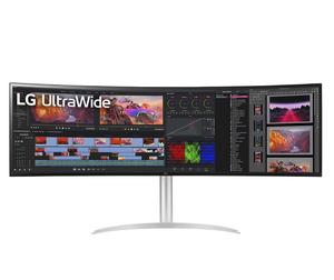 Монитор LG 49WQ95C-W, 49' 32:9 Curved UltraWide Dual QHD 5K 5120x1440 NANO IPS Panel, 144 Hz, USB Type-C, 5ms, 400 cd/m2, 1000:1, HDR400, HDR10, DCI-P3 98%, FreeSync, PIP, 2 PBP, HDMI, DisplayPort, Speacer 2ch 10W, Tilt, Height, Swivel, Titan
