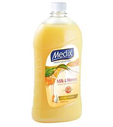 Течен сапун MEDIX Milk & Honey пълнител 900 мл.
