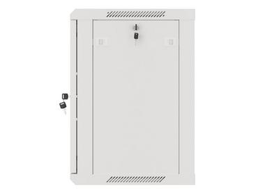 Комуникационен шкаф Lanberg rack cabinet 19' wall-mount 12U/600x450 for self-assembly with metal door grey (flat pack)