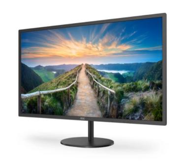 Монитор AOC Q32V4, 31.5' IPS WLED, 2560x1440@75Hz, 4ms GTG, 250cd/m2, 1000:1, 20M:1 DCR, Adaptive Sync, FlickerFree, Low Blue Light, 2Wx2, Tilt, HDMI, DP