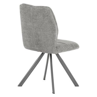 Трапезен стол ТОМИ-сива дамаска